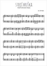 Téléchargez l'arrangement pour piano de la partition de Chant tchèque - Stojí hruška en PDF
